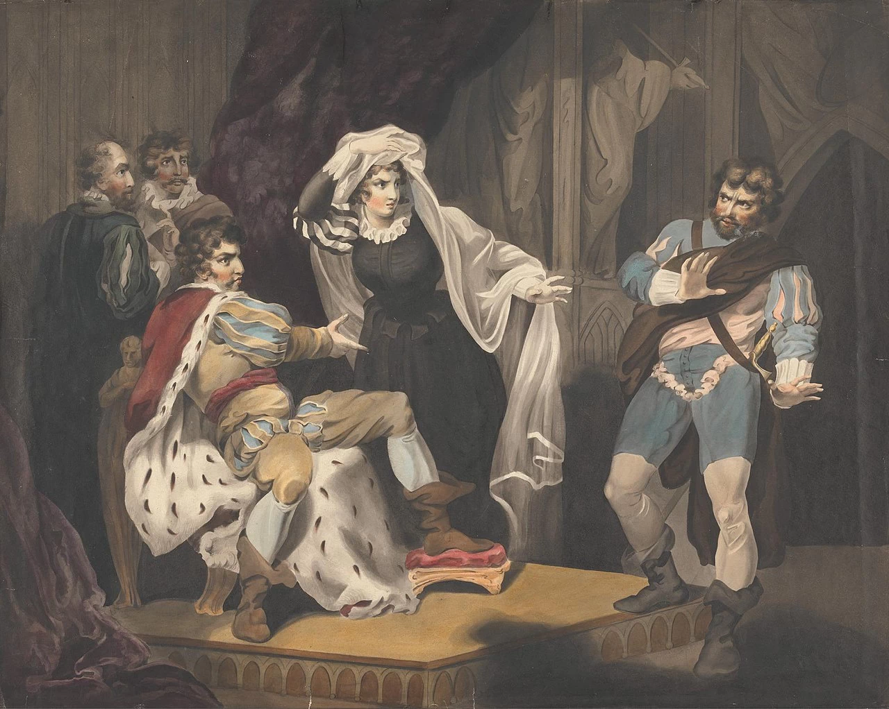 Personaggi teatrali intorno a un trono - Yale Center for British Art